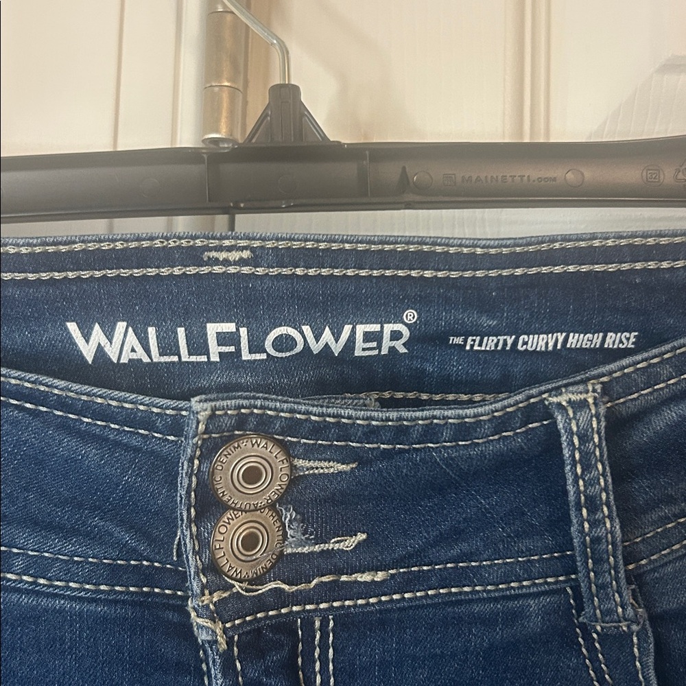 Wallflower Women's Dark Blue Boot Cut Jeans - Picture 2 of 3